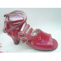 Lolita shoes boots red make to order style 6