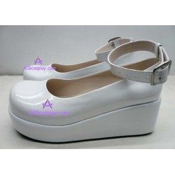 Lolita shoes boots white make to order style 15