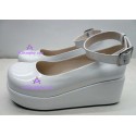 Lolita shoes boots white make to order style 15