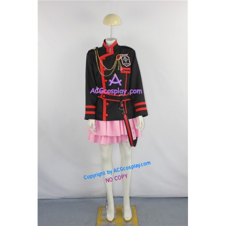 D.Gray-man Lenalee Lee pink skirt Cosplay Costume