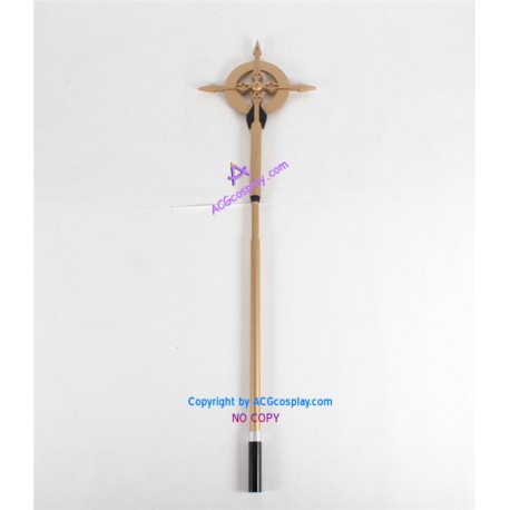 Magical Girl Lyrical Nanoha Hayate Yagami wand prop cosplay prop pvc made