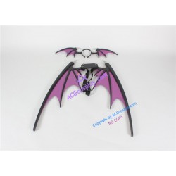 Vampire Darkstalker Morrigan Aensland Wings and Headband prop cosplay prop pvc made