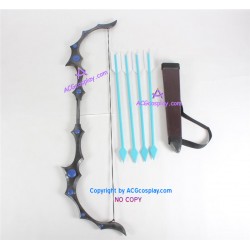 League of Legends Ashe' bow and arrow prop cosplay prop pvc made