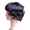 Fashion Women's Black 24cm Short Curly Wig cosplay wig