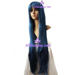 Women's 1m Blue-black Long Straight Wig cosplay wig