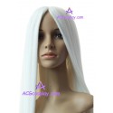 Women's 1m Pure White Long Straight Wig cosplay wig