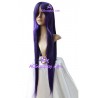 Women's 1m Purple Black Long Straight Wig cosplay wig