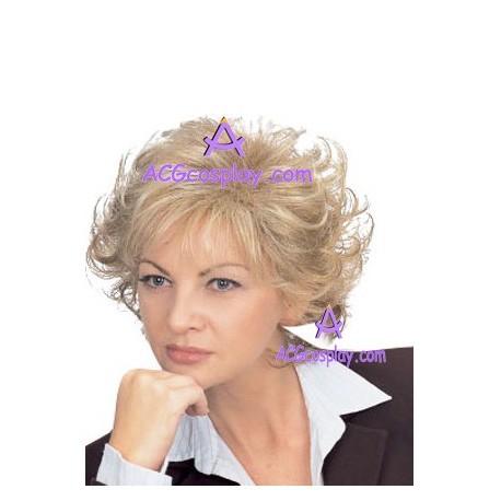 Women's 24cm Blond Short Fashion Wig cosplay wig