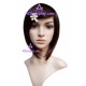 Women's 24cm Brownish Black Short Straight Wig cosplay wig