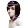 Women's 24cm Brownish-black Short Straight Wig cosplay wig