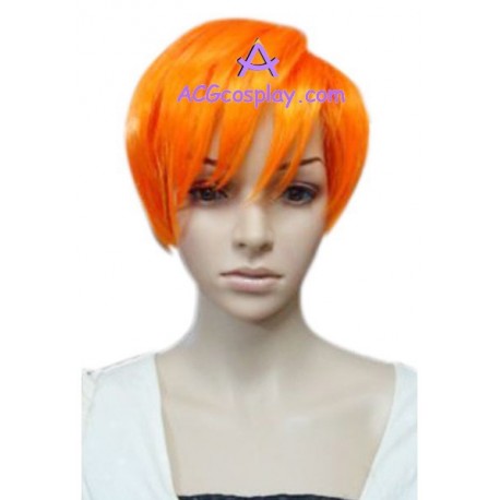 Women's 25cm Orange Short Fashion Wig cosplay wig