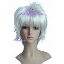 Women's 25cm White Short Fashion Wig cosplay wig