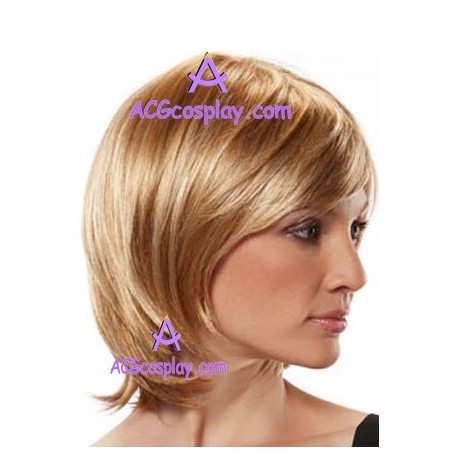 Women's 26cm Gold Short Bobo Fashion Wig cosplay wig