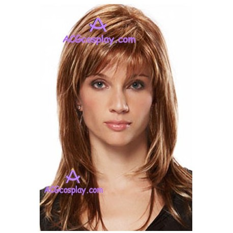 Women's 34cm Brown Long Fashion Wig cosplay wig