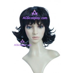 Women's 35cm Black Short Curly Fashion Wig cosplay wig