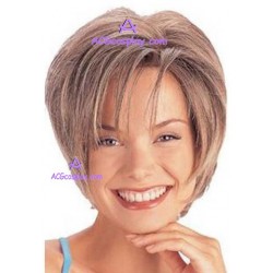 Women's 35cm Brown Short Straight Fashion Wig cosplay wig