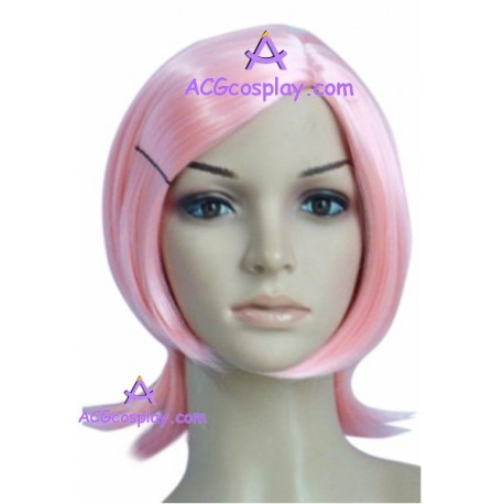 Women's 35cm Pink Short Fashion Wig style1 cosplay wig