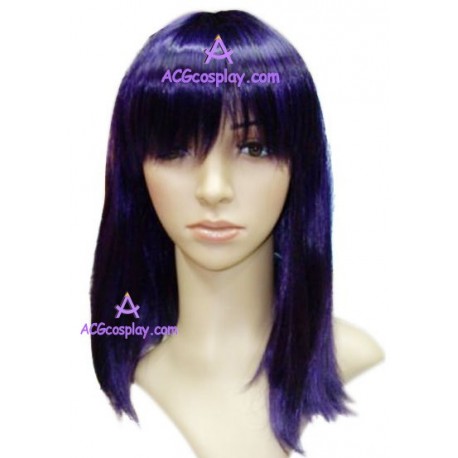 Women's 35cm Purple Short Straight Fashion Wig style1 cosplay wig