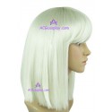 Women's 35cm White Straight Fashion Wig cosplay wig