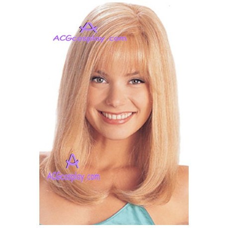 Women's 36cm Gold Long Straght Fashion Wig cosplay wig