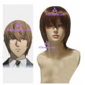 Death Note Light Kira Brown Cosplay Wig