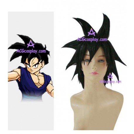 Dragon Ball Z Son Gohan black cosplay wig