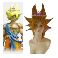 Dragon Ball Z Son Gohan yellow brown Cosplay Wig