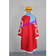 One Piece Monkey D. Luffy cosplay costume with straw hat