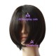 Women's 40cm Black Short Straight Cosplay Wig cosplay wig