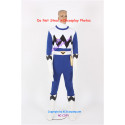 Power Rangers Lost Galaxy Blue Ranger Cosplay Costume include boots covers