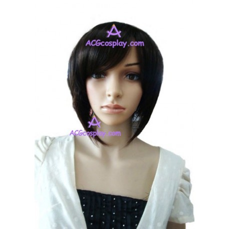 Women's 40cm Black Short Straight Fashion Wig version2 cosplay wig