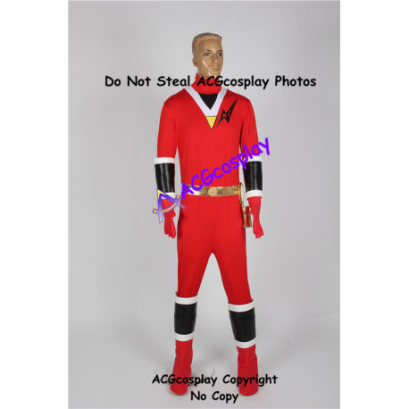 Power rangers Aurico red aquitian ranger kaku ranger red ranger cosplay costume