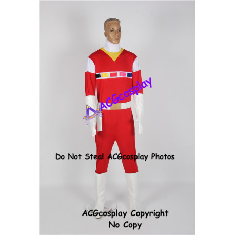 Power Rangers in Space Andros Red Space Ranger Cosplay Costume