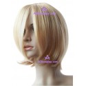 Women's 40cm Blond Short Straight version3 Cosplay Wig