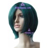 Women's 40cm Blue Green Short Straight Cosplay Wig