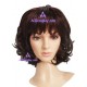 Women's 40cm Brown Short Curly Fashion Wig cosplay wig