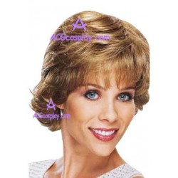 Women's 40cm Brown Short Curly Fashion version2 Wig cosplay wig