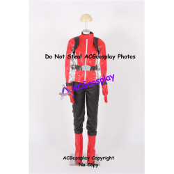 Tokumei Sentai Go Buster Sakurada Hiromu Red Buster Cosplay Costume faux leather made