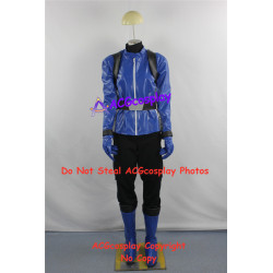 Tokumei Sentai Go Buster Iwaskai Ryuji Blue Buster cosplay costume faux leather made