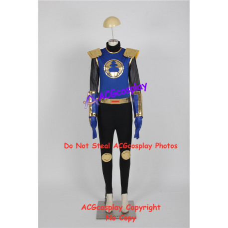 Power rangers Ninja Storm Blake Bradley Navy Thunder Ranger cosplay costume