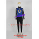 Power rangers Ninja Storm Blake Bradley Navy Thunder Ranger cosplay costume