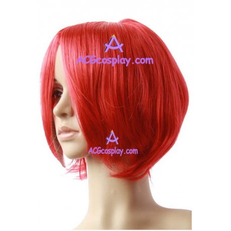 Women's 40cm Red Short Straight Cosplay Wig