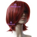 Women's 40cm Reddish Black Short Straight Cosplay Wig