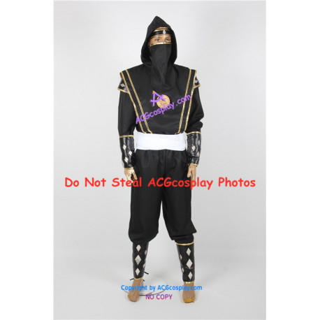 Power Rangers Black Ninjetti Ranger Cosplay Costume