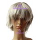 Women's 40cm Silver Gray Short Curly Cosplay Wig