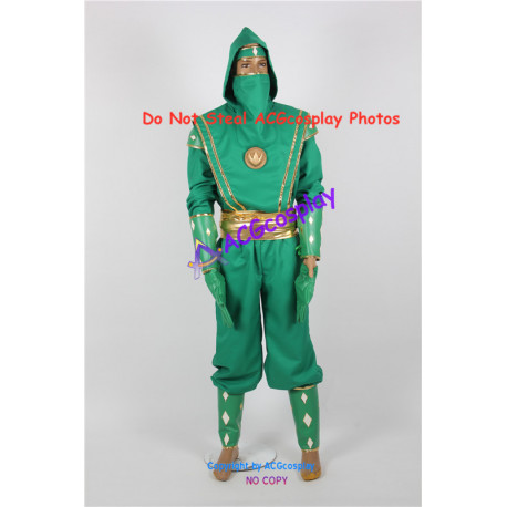 Power Rangers Green Ninjetti NinjaRanger Cosplay Costume ACGcosplay