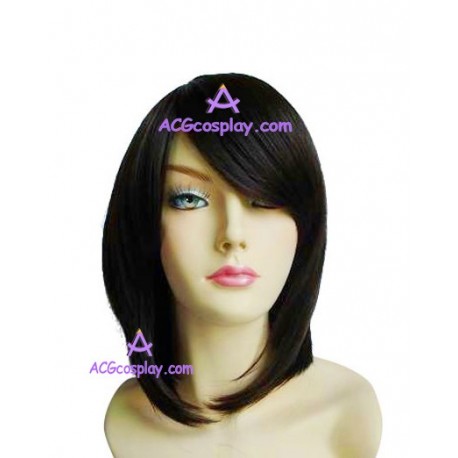 Women's 45cm Black Short Fashion Wig cosplay wig
