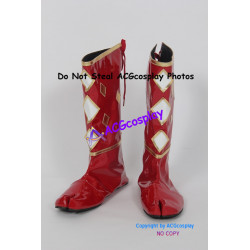 Power Rangers Red Ninjetti Ranger Cosplay Shoes boots