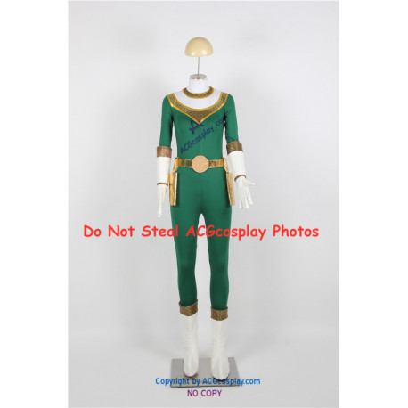 Power Rangers Zeo Green Zeo Ranger Cosplay Costume
