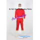 Power Rangers Lightspeed Rescue Red Lightspeed Ranger Cosplay Costume